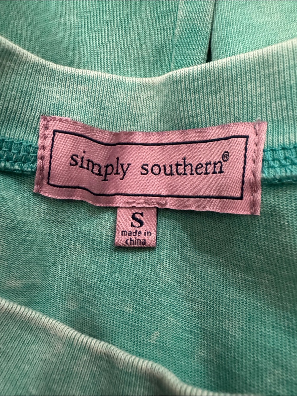 Simply Southern turquoise mineral washed skort set size small - Picture 4 of 4